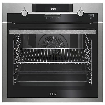 AEG BPS551020M Built-In Multifunction Oven, Stainless Steel AEG BPS551020M Built-In Multifunction Oven, Stainless Steel